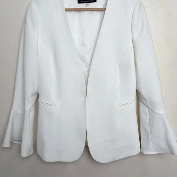 Tahari ASL Womens 4 Bell Sleeve  White Career Blazer - Picture 8 of 15
